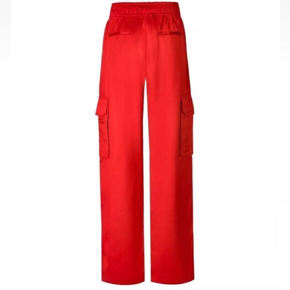 NWT Stine Goya Fatuna Red Cargo Trousers Woman size Medium - Picture 4 of 12